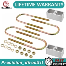 Universal Leaf Spring Lowering Block Kit 2" Inch Drop with U-Bolts Hardware US