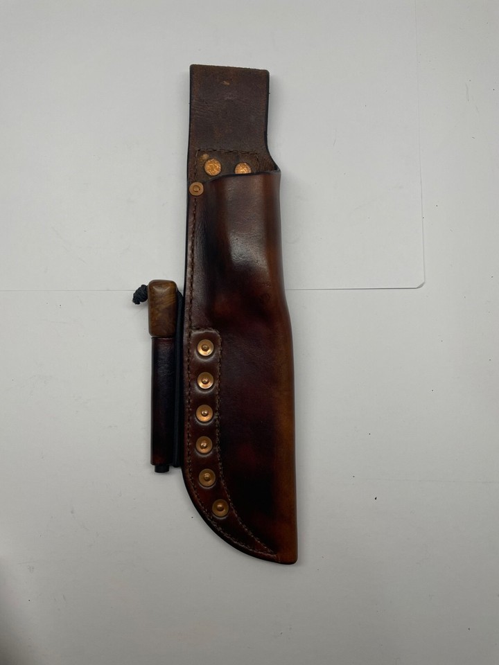 Custom Leather Sheath, Ferro Rod for Benchmade Bushcrafter 162 NO KNIFE