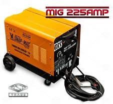 MIG Welding Machine Gas / Gasless 240V Real 225 AMP DC Welder - US SNAP-MAC
