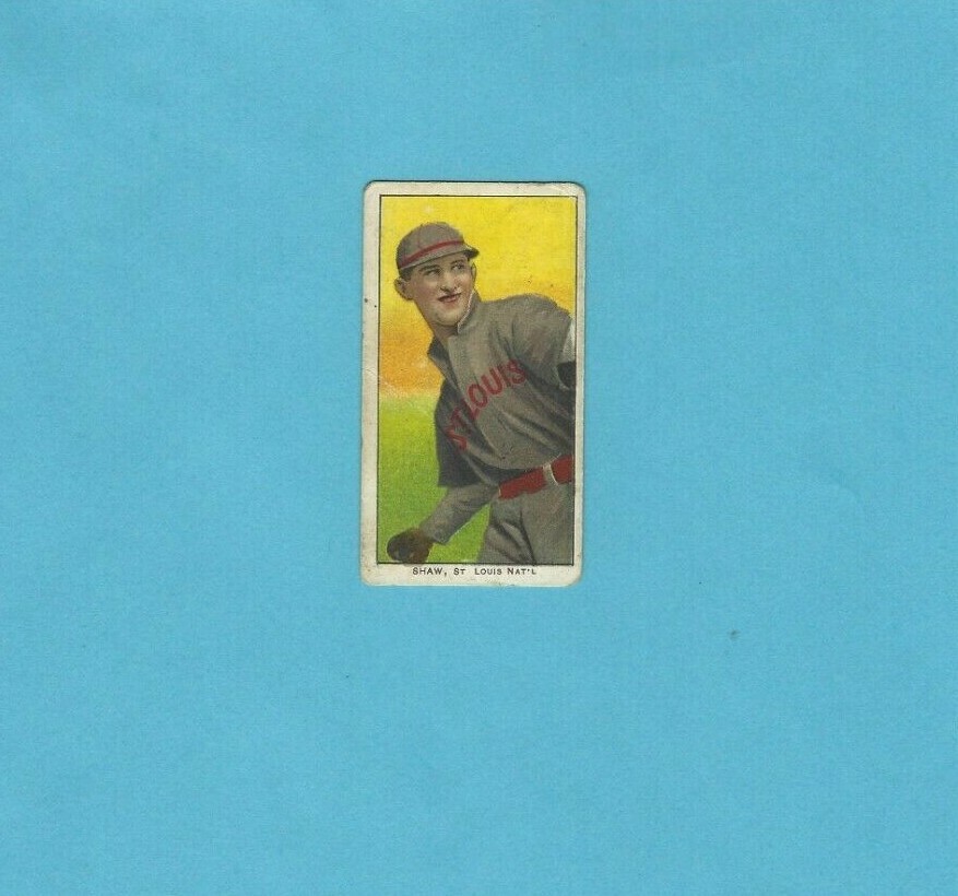 1909-1911 T206 White Border Al Shaw St. Louis Baseball Card 