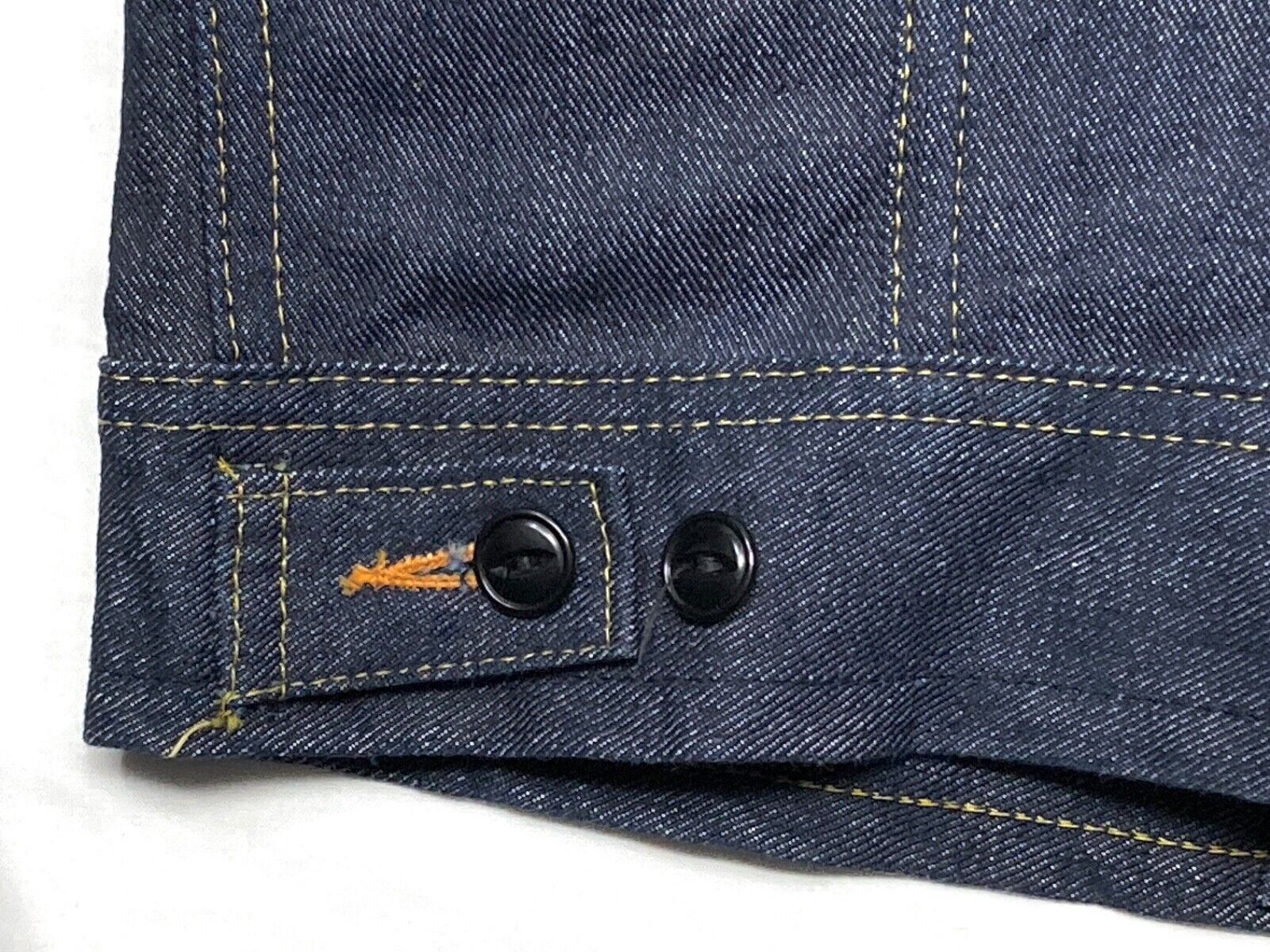 Vintage 60s LEE 101J Sanforized Rigid Dark Denim … - image 8