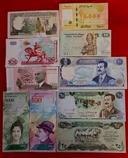  LOT 10 DIFFERENT WORLD PAPER MONEY BANKNOTES CURRENCY  UNC  FREE SHipping 