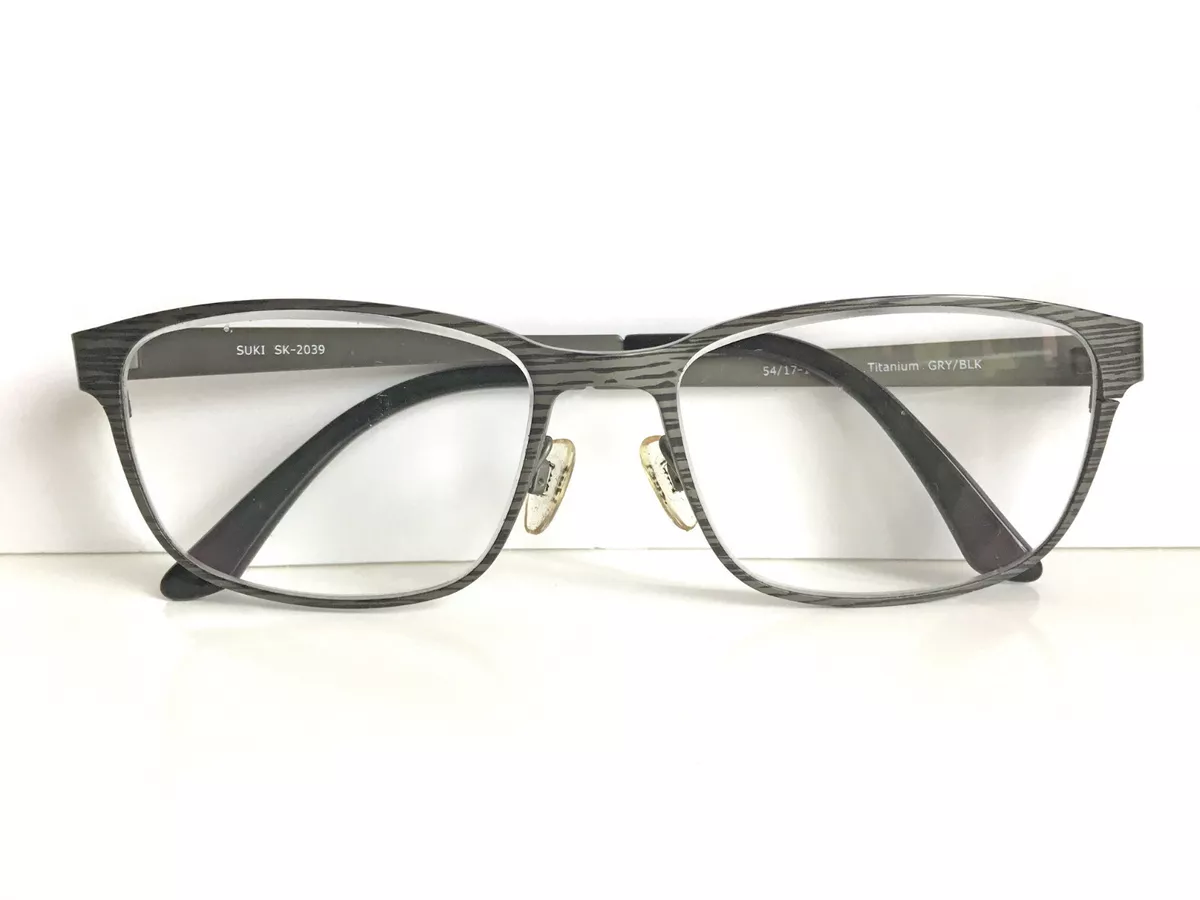 Suki Eyewear Eyeglasses Glasses Frames sk 2039 Titanium Grey Black