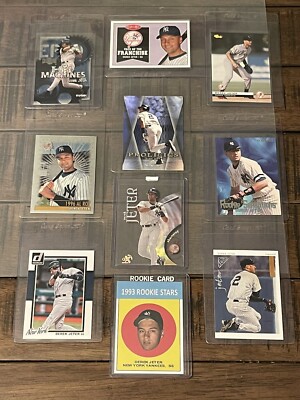 Awesome Derek Jeter (10) Card Lot   Rookies, Inserts, Die-Cuts   No Duplicates