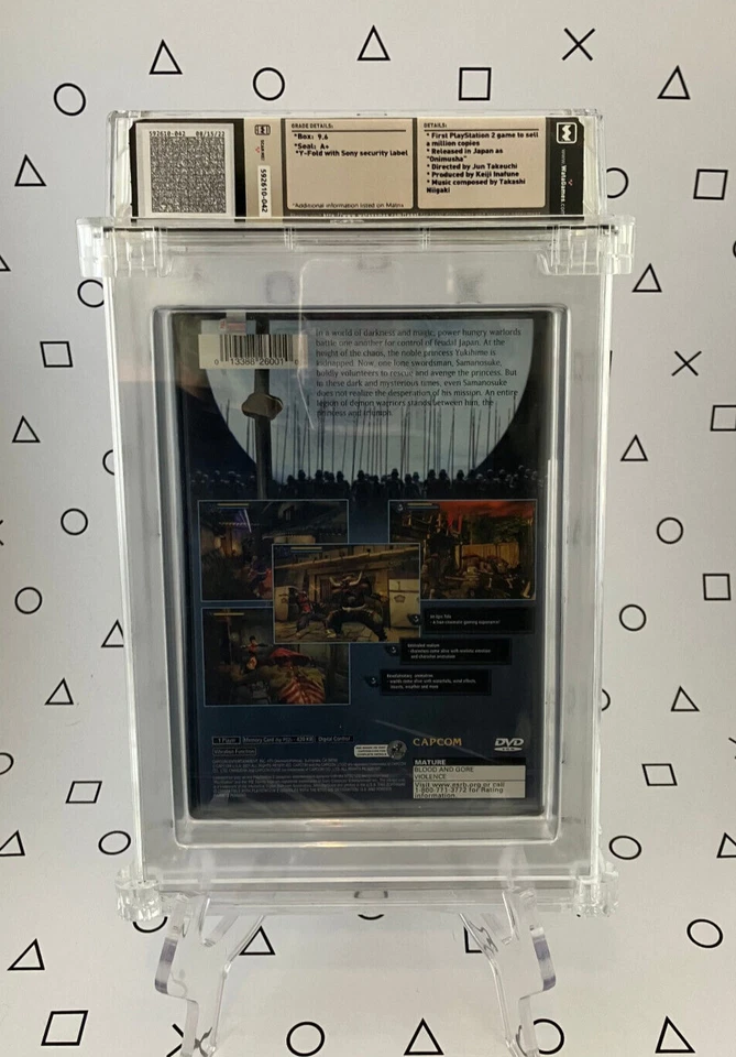 Onimusha: Warlords Sealed PS2 - WATA 9.6, A+ - Pop 4 - Rare Title - Image 3 of 3