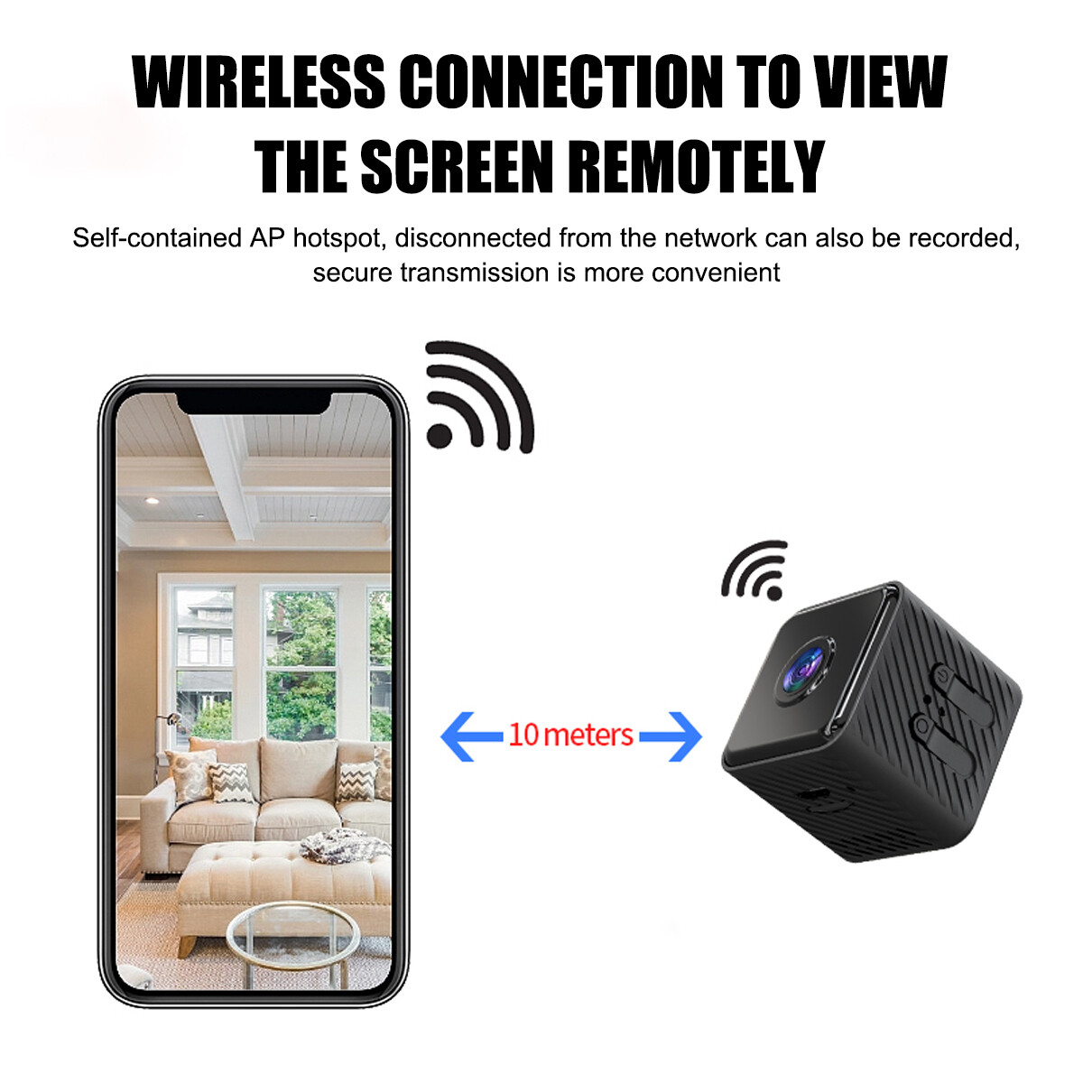 Motion Sensor Small Cctv Monitors Uk Mini Wifi IP Camera DVR - Main Image