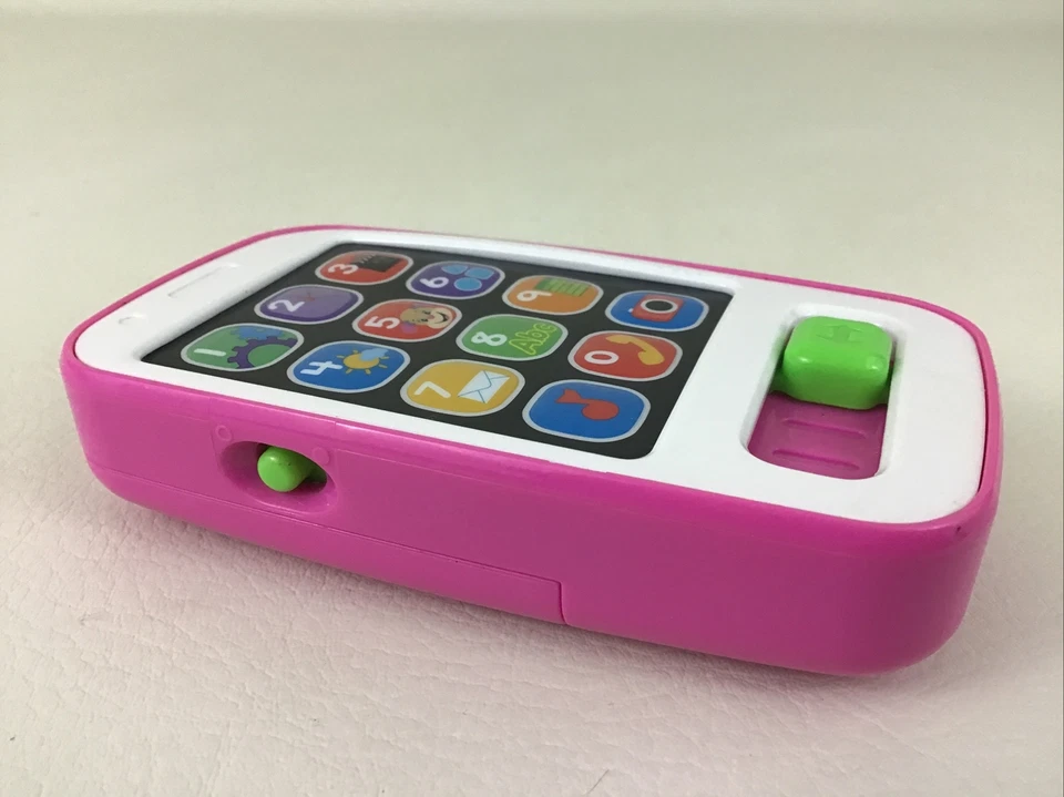 Smartphone Juguete Educativo Laugh & Learn Canciones Frases Conteo Rosa 2014 Mattel Foto 2 de 4