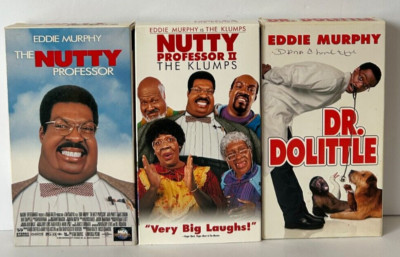 Eddie Murphy Lot of 3 VHS The Nutty Professor Nutty Professor II Dr Dolittle