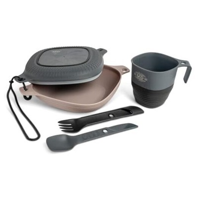  6-Piece Camping Mess Kit with Bowl, Plate, Camp Cup, and Switch Spork Venture
