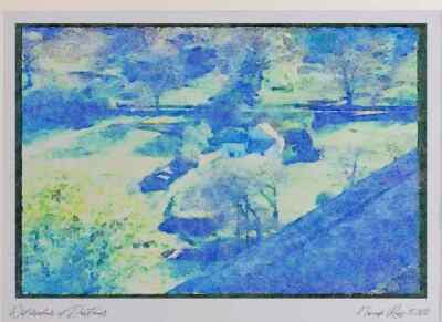 Wales 095011 North End Of Abertillery Valley North Of Cardiff A3 Watercolour pr