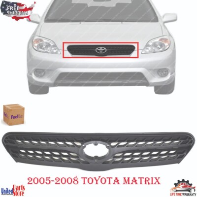 New Front Grille Textured Gray Fits 2005 2006 2007 2008 TOYOTA MATRIX TO1200272