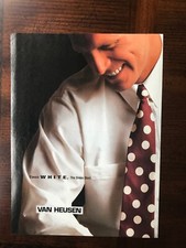 1991 vintage original print ad Van Heusen Classic White Dress Shirts