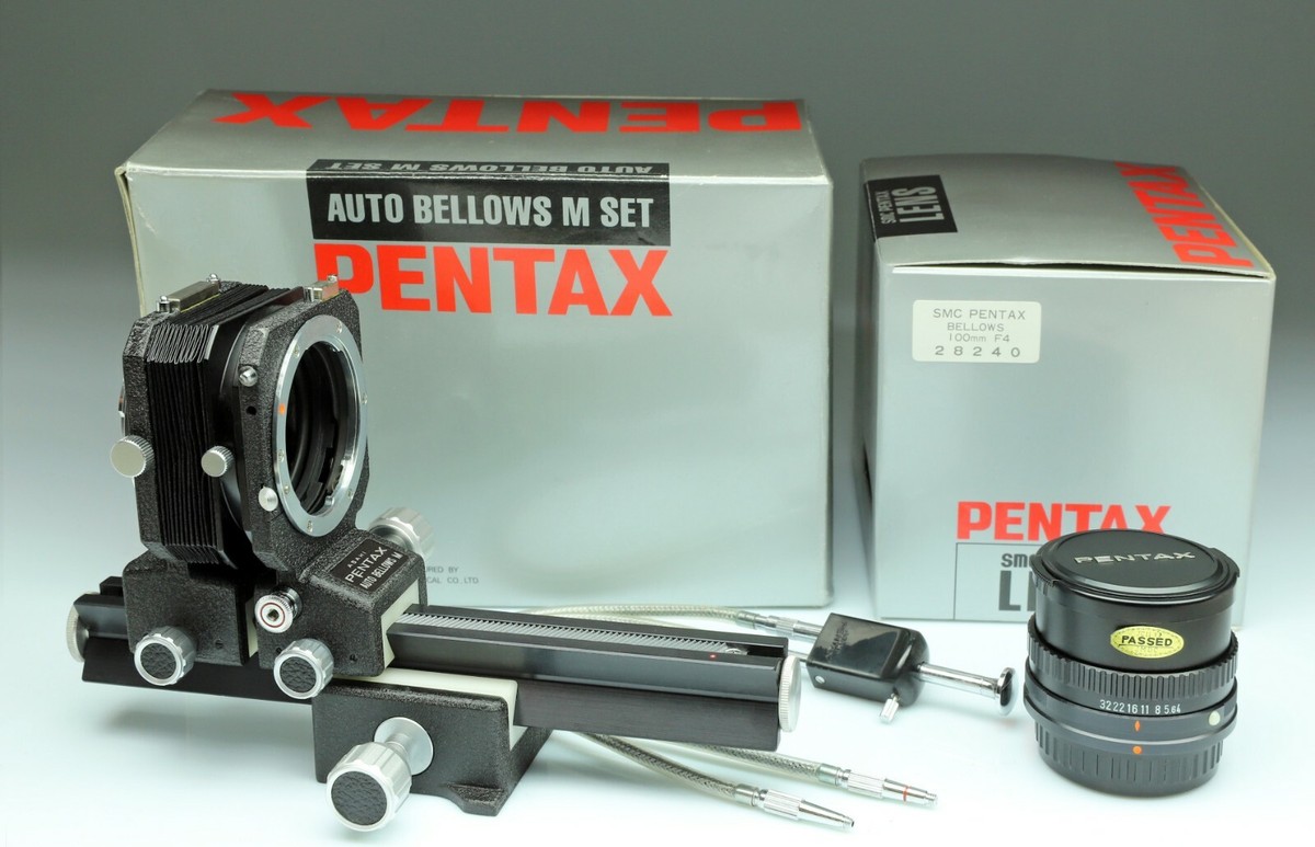 Pentax Smc-M Bellows 100/4 + Pentax Auto Bellows M Set | eBay