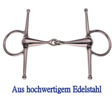  Knebeltrense Schenkeltrense  Einfach gebrochen Edelstahl  12.5cm / 23 mm