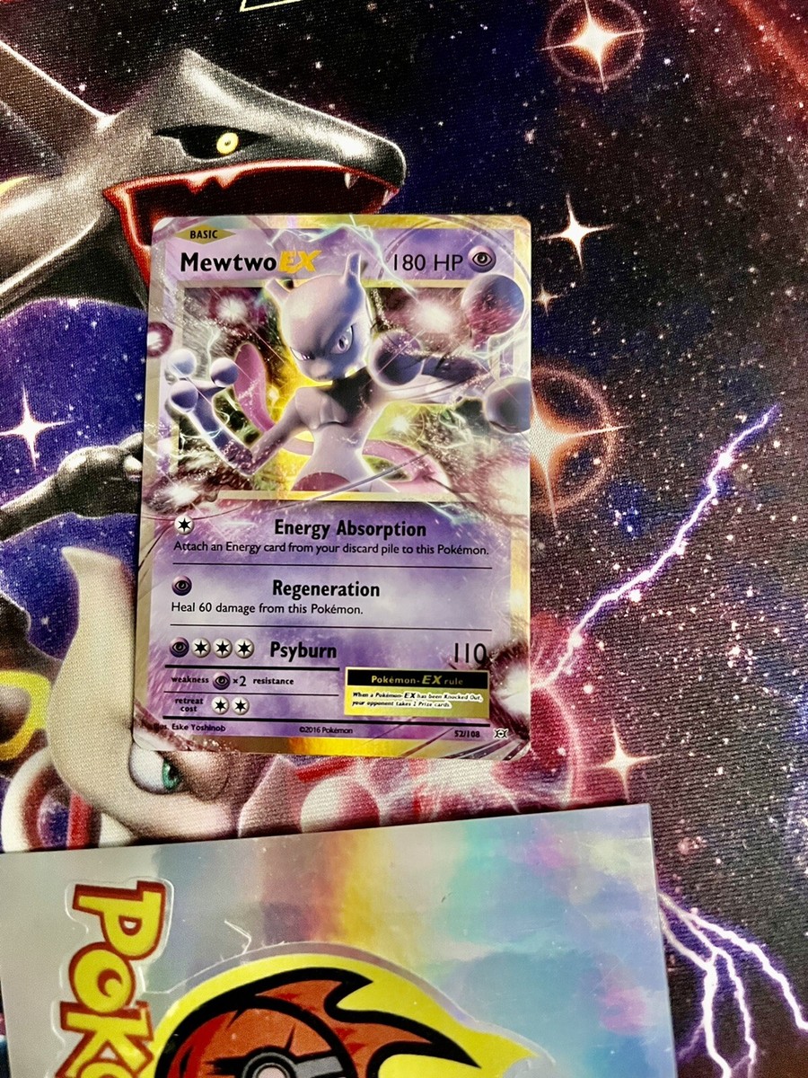 mewtwo ex pokemon card 2016 Mewtwo-EX - 52/108 Psychic / 180 / Basic Attack 1 The best textured card ever?