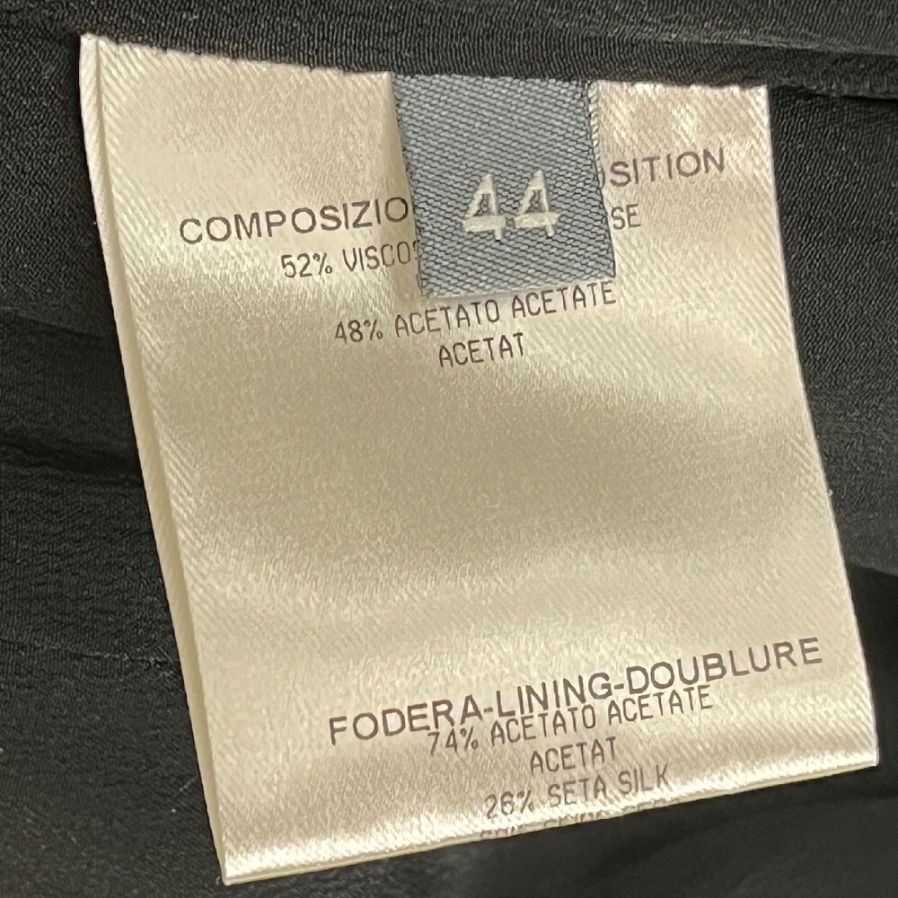 Abito ALEXANDER MCQUEEN con spalle ritagliate taglia 44 (US 10) nero scollo a V