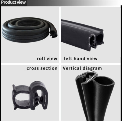 Rubber Seal Strp Car Door Wndow Trm Edge Moldng Protector Guard Weather 4x5m | eBay