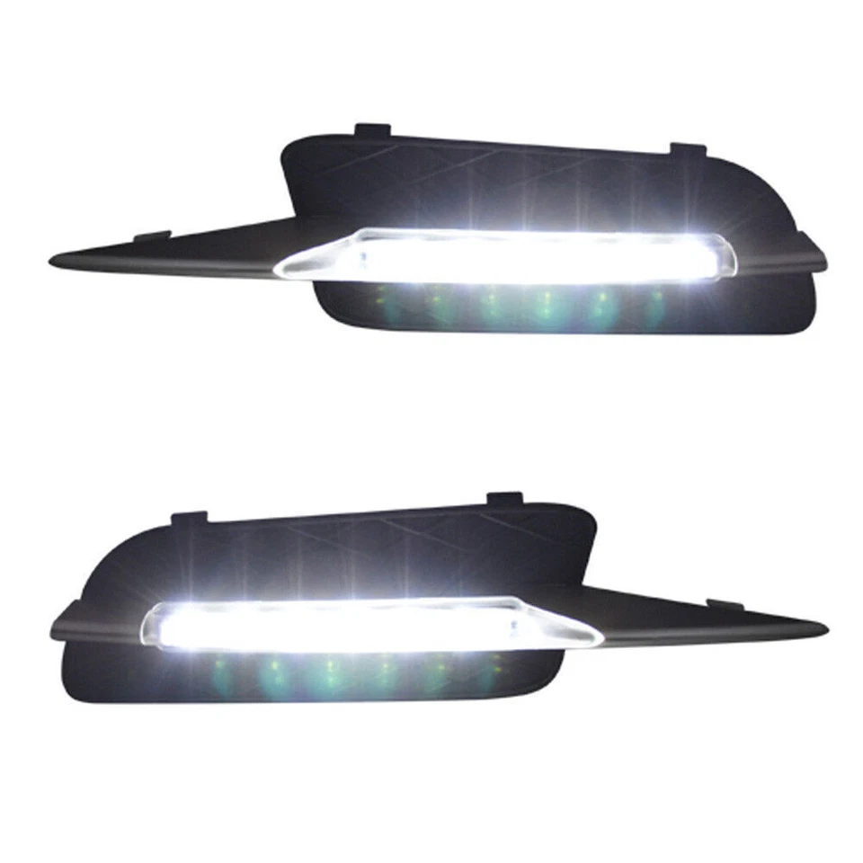 Luces antiniebla diurnas LED DRL para parachoques delantero para BMW E70 X5 SUV 2007-2009 Foto 3 de 4