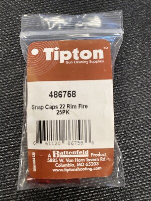 Tipton Snap Caps 22 Rim Fire.