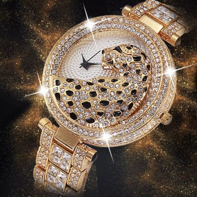 Women Quartz Watch Fashion Bling Casual Ladies Watch Female Gold Iced Out Watch