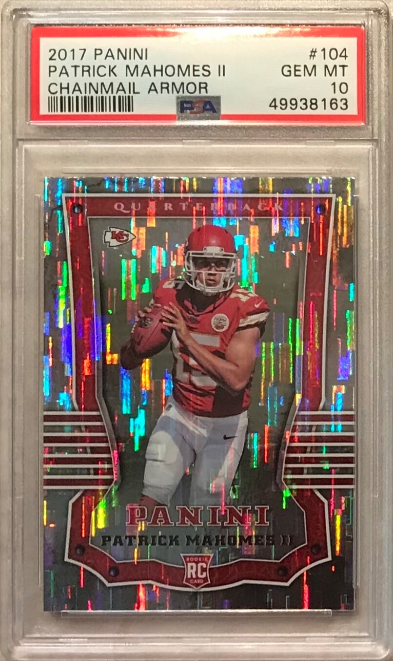 2017 Panini Patrick Mahomes SSP Chainmail Armor Rookie RC #104 💎PSA 10 Gem Mint