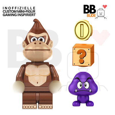 Donkey Kong Klemmbaustein Custom Mini Figur MOC Brick Block