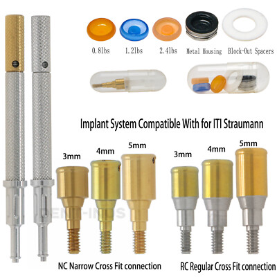 Dental For ITI STRAUMANN Attachment Abutment Male Cap Tool NC/RC D3.7mm AH=3/4/5