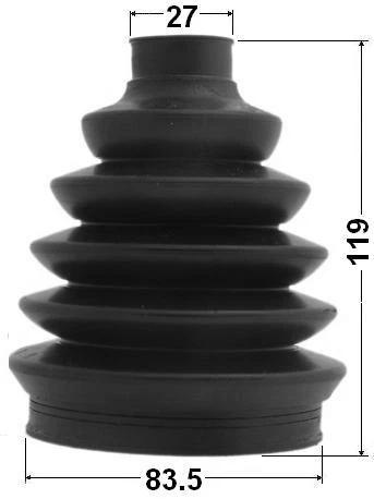 Bota conjunta CV (ACV30 estándar 2AZFE) para Toyota Solara 2006 (EE. UU.) Foto 2 de 3