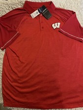 University of Wisconsin Badgers Men  s Polo XL Retails For 50