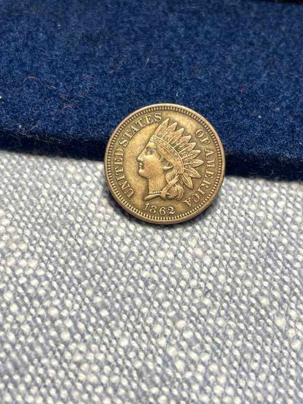 (#101186) Indian Head Cent: 1862.  XF