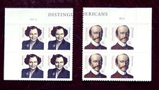 Blocchi piatti bicolore americani distinti a scelta anni 2000! Francobolli Stati Uniti MNH!