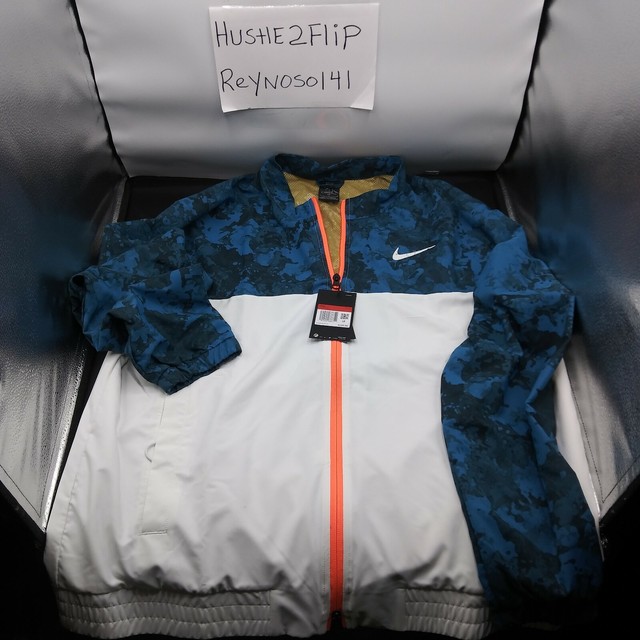 Nike Court Rafa Nadal Tennis Jacket Full Zip White Strike Ci9135-100 Mens  Sz L for sale online | eBay