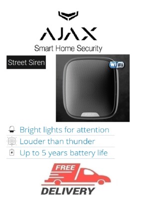 AJAX StreetSiren | Black - Wireless Outdoor Siren