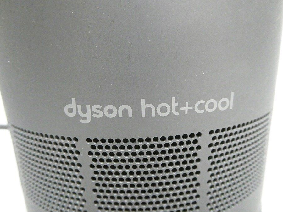 Dyson AM09 Hot + Cool Fan Iron/Blue Floor Fan without Blades with Remote  Control