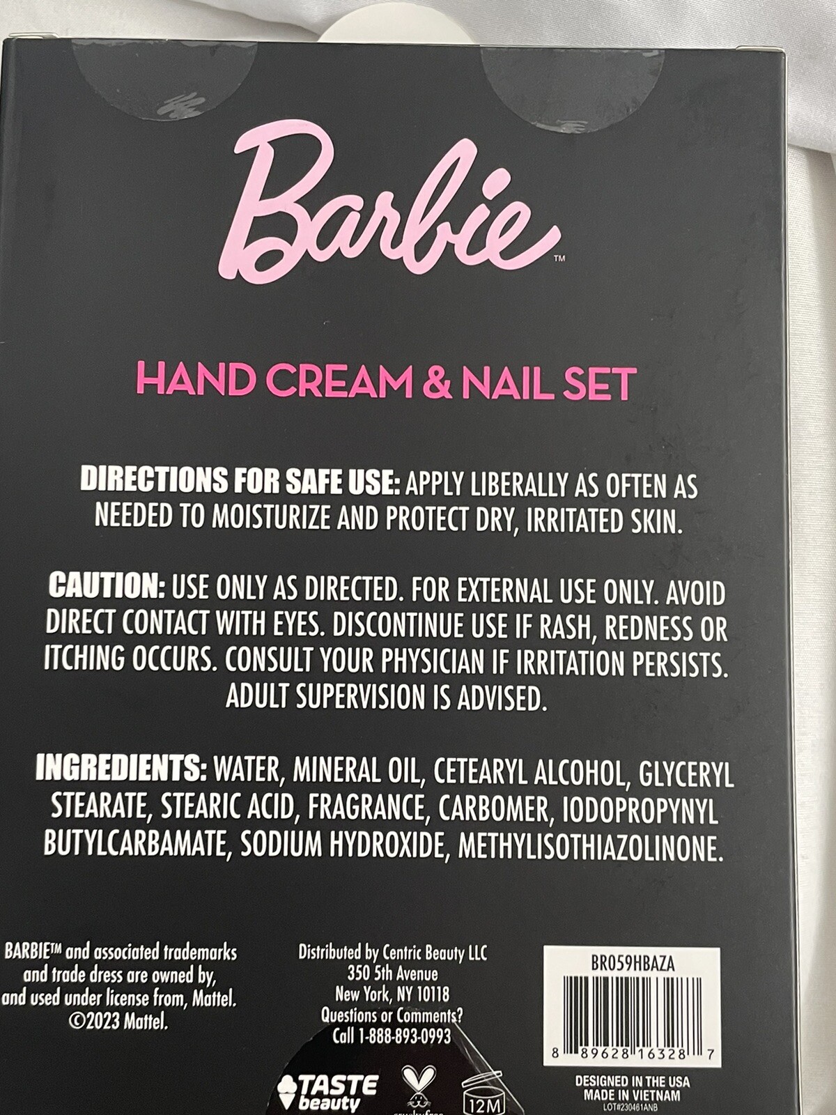 Barbie Hand Cream And Nail Set