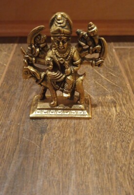 Vedic Vaani MATA (Maa) Umiya Devi Small Idol India Brass Statue 