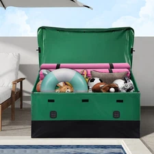 Outdoor Storage Box Patio Deck Box 230 Gallon Waterproof PE Tarpaulin