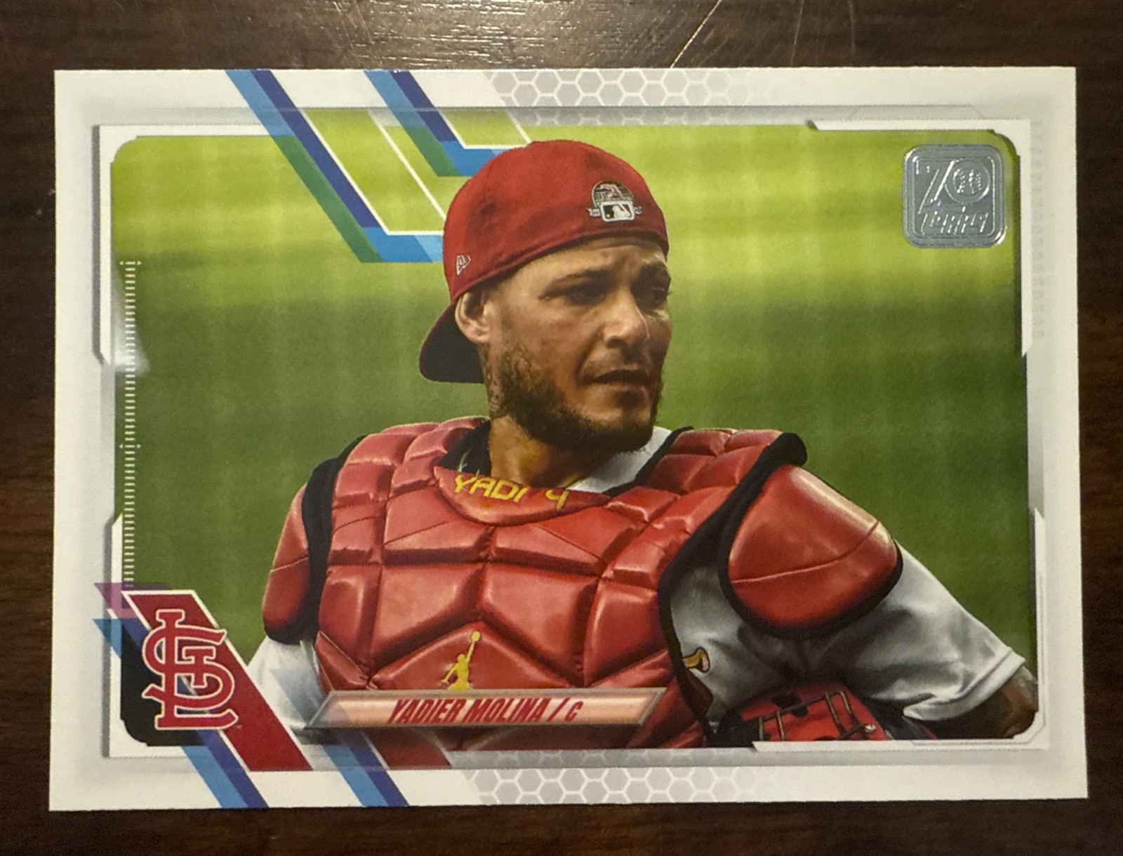 2021 Topps Series 1 YADIER MOLINA SP Photo Variation #207 CARDINALS