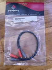 Mogami RCA Dual RCA Gold Male to Male 1 Ft Audio Cables