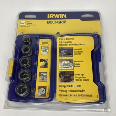Irwin Bolt Grip Bolt Extractor 5 Pc. Base Set New 