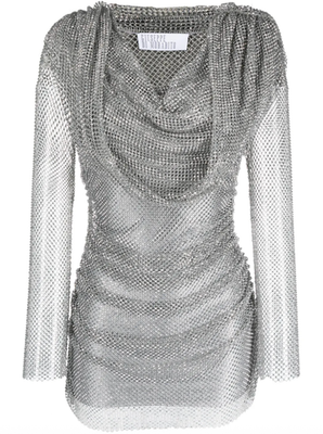 giuseppe di morabito crystal-embellished mini dress Giuseppe Di Morabito crystal-embellished sweetheart-neck Mini Dress | Silver
