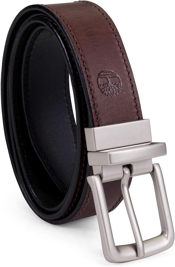 Мужской классический кожаный реверсивный ремень Timberland BRN-34 3990₽