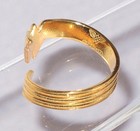 Alex and Ani Wonder Woman 925 Sterling Silver Gold Plated Ring Adjustable Sz 7-9 — photo 7