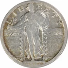 1917-D Standing Liberty Silver Quarter Type 2 VF Uncertified #138