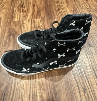 VANS Vault x WTAPS Bones Sk8-Hi Size 11 2020 Edition Black sneakers EUC
