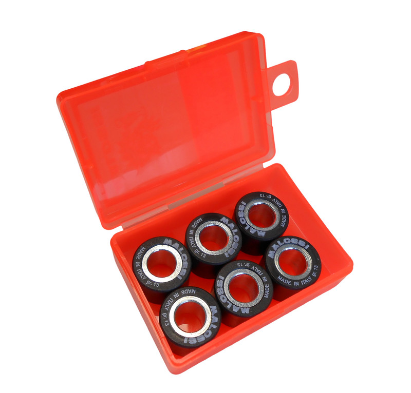 Galets Malossi 18x14 mm 13 grammes pour transmission de scooter 125cc