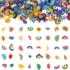 Millefiori Glass Mosaic Tiles for Crafts, Broken Mosaic Glass Pieces for DIY Cra