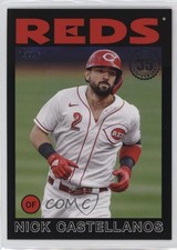 2021 Update 1986 Topps Baseball 35th Anniversary Black /299 Nick Castellanos 2g8
