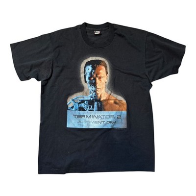 Vtg. 1991 Terminator 2 T2 Vintage Movie T-Shirt XL Single Stitch Schwarzenegger