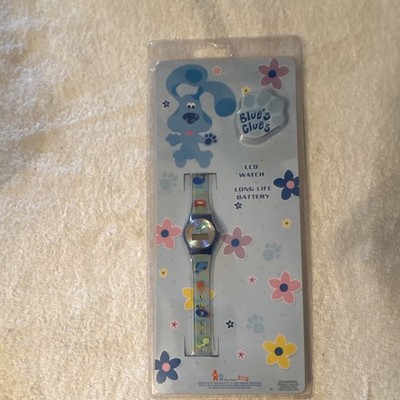 Nelsonic Blue's Clues Quartz Unisex Digital Wristwatch Cartoon Blue w/Box